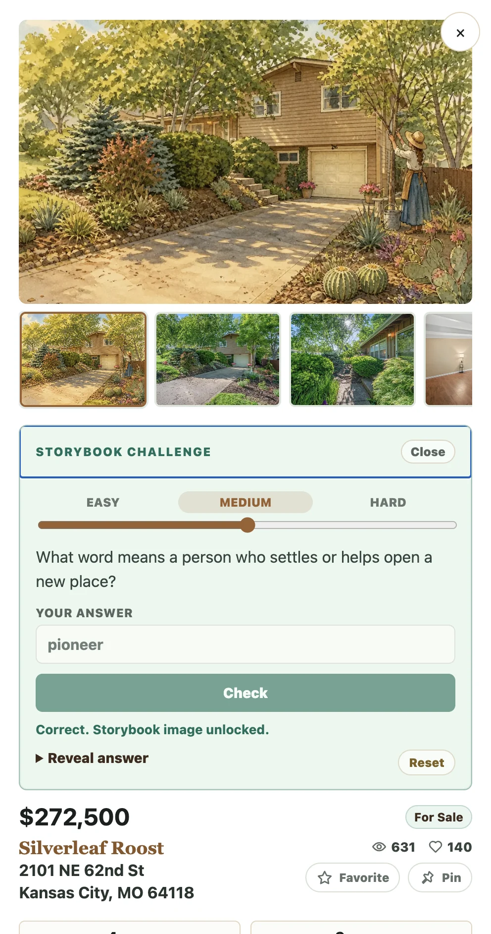 Property storybook challenge preview